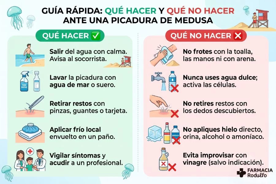 Cómo curar una picadura de medusa